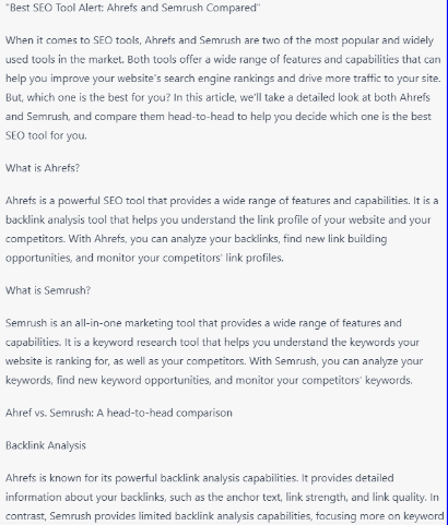 Best SEO Tool Alert Ahrefs and Semrush - ChatGPT For SEO Best SEO Tool Alert Ahrefs and Semrush - ChatGPT For SEO