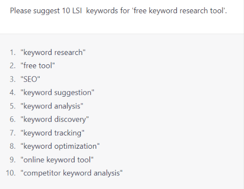 Free Keyword Research Tool