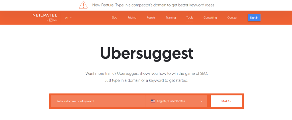 Ubersuggest Overview