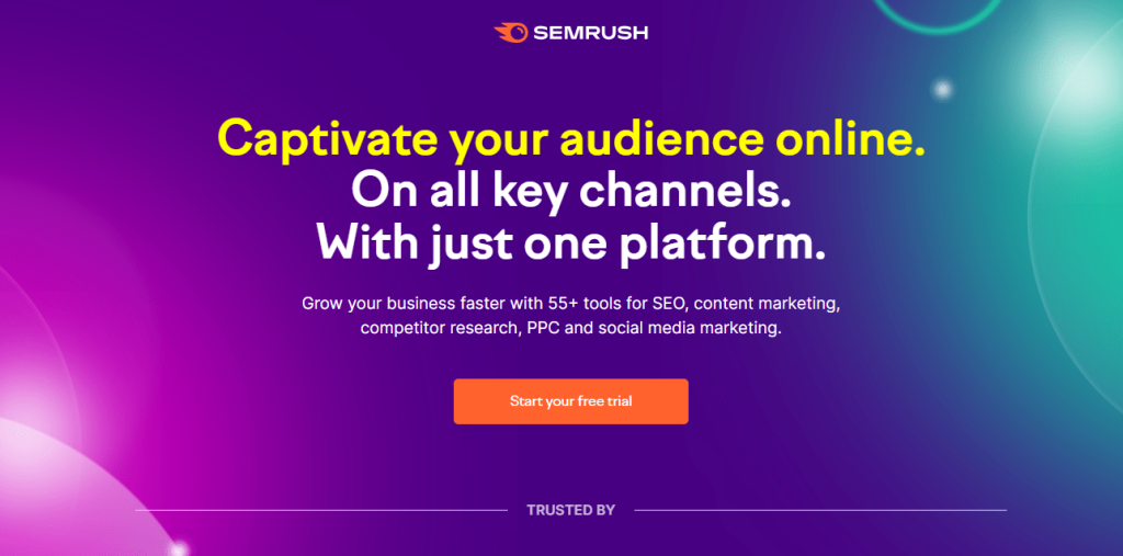 Competitor Analysis Tools-SEMrush