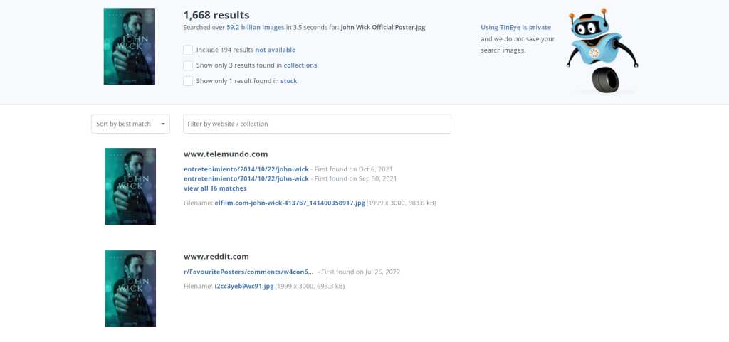TinEye Search Results