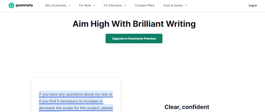 Grammarly-Content Writing Tools For SEO