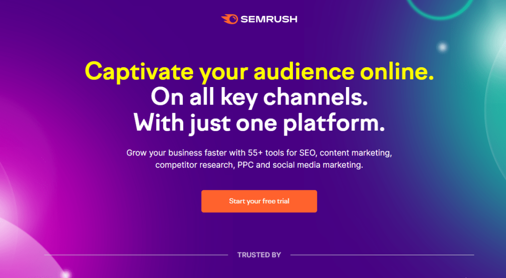 Semrush Official Page