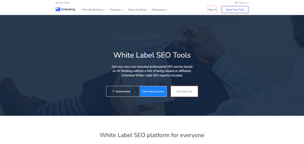SERanking’s White Label SEO Platform