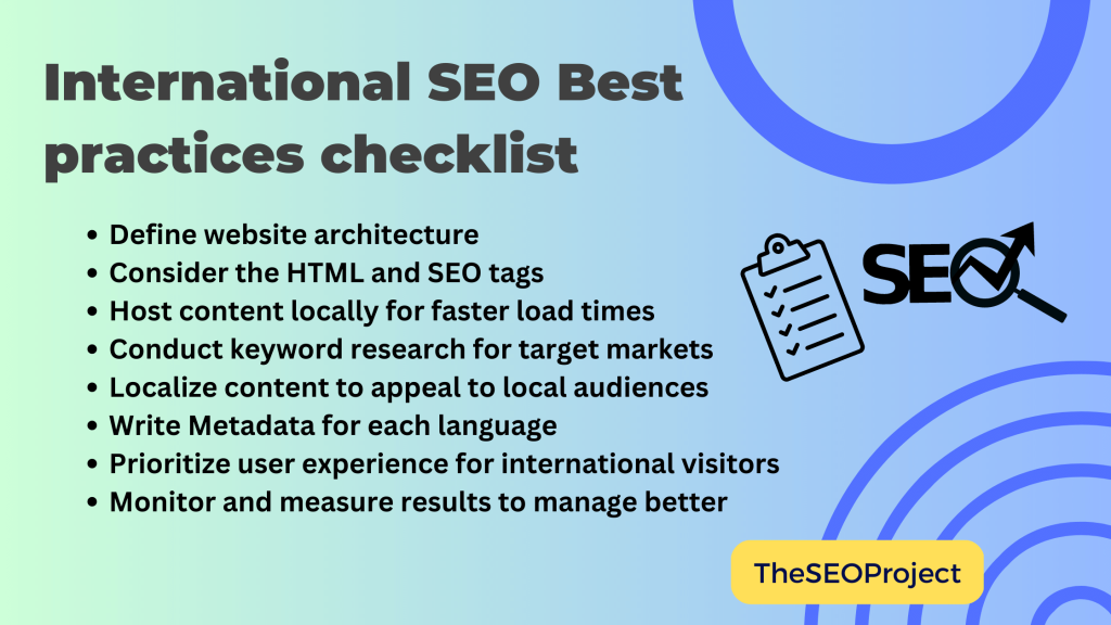 International SEO Best practices checklist