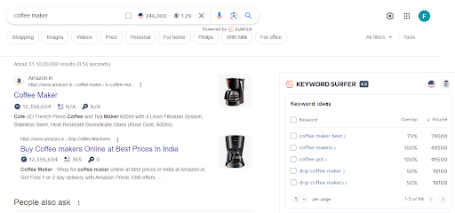 Keyword Surfer Chrome Extension - Valuable Data Right In the Browser Keyword Surfer Chrome Extension - Valuable Data Right In the Browser