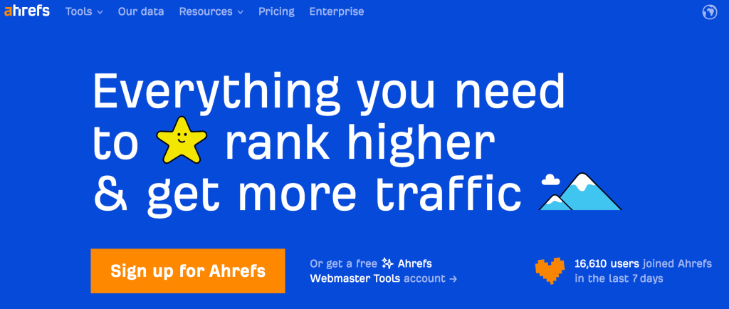 Ahrefs overview- SEO Monitoring