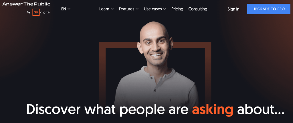 AnswerThePublic overview AnswerThePublic overview