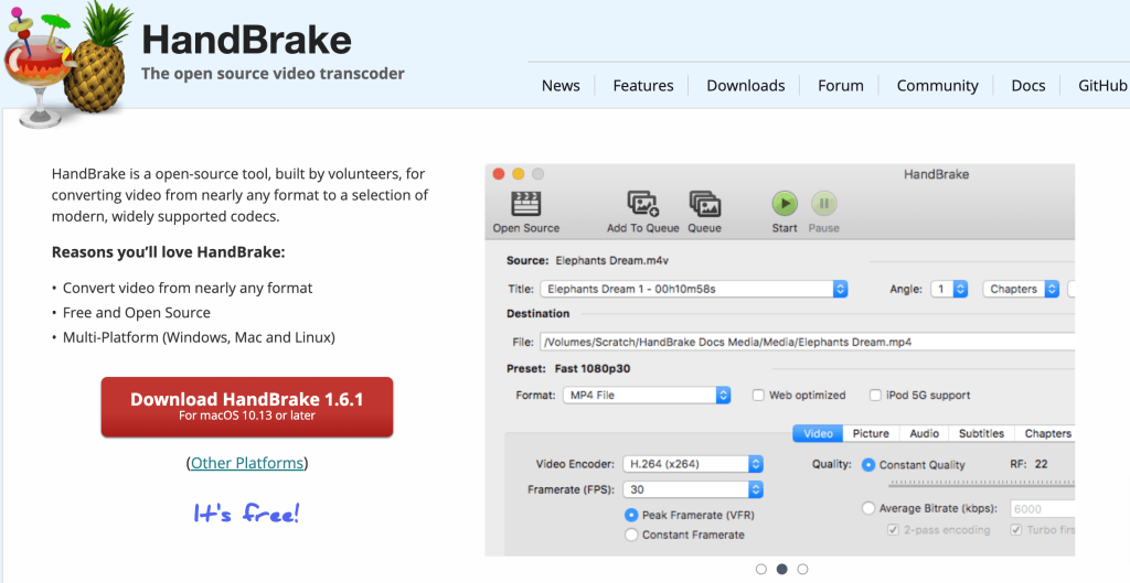 HandBrake overview