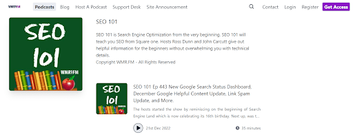 SEO 101 Podcast