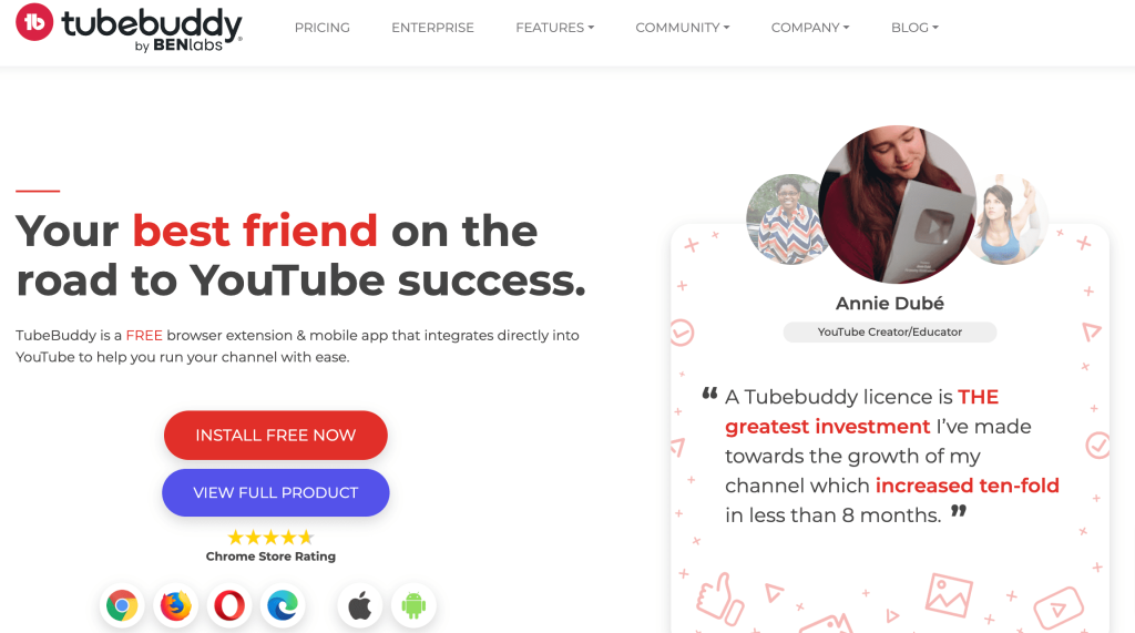 TubeBuddy overview
