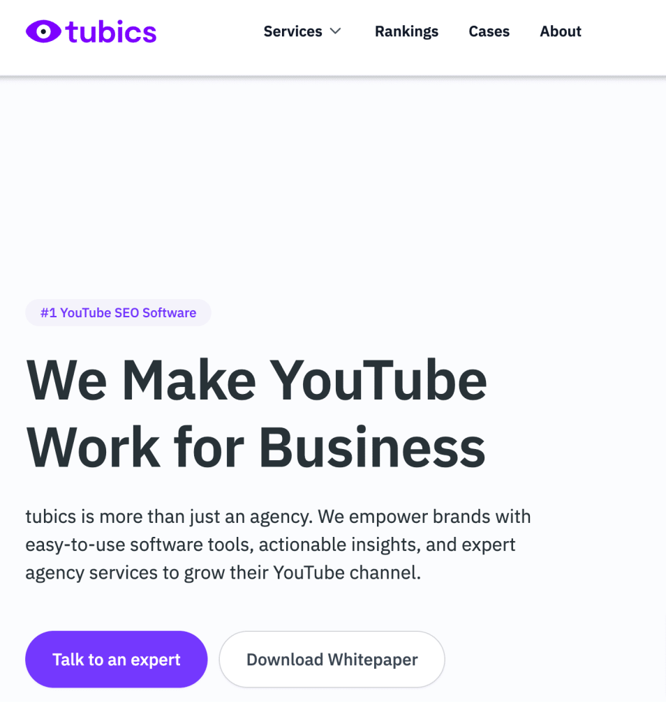 Tubics overview Tubics overview