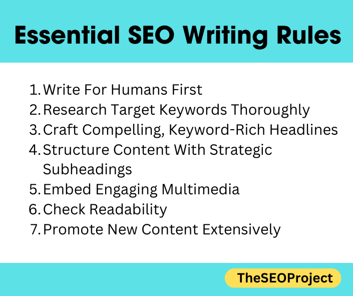 Essential SEO Writing Rules Essential SEO Writing Rules