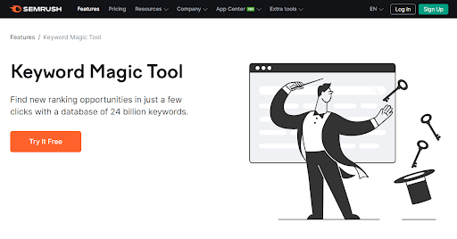 Keyword Magic Tool by Semrush