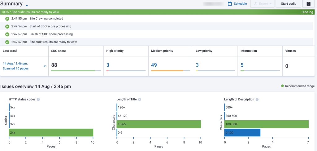 Serpstat Site Audit